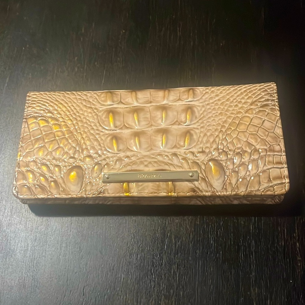 Authentic Brahmin Cream colored wallet
